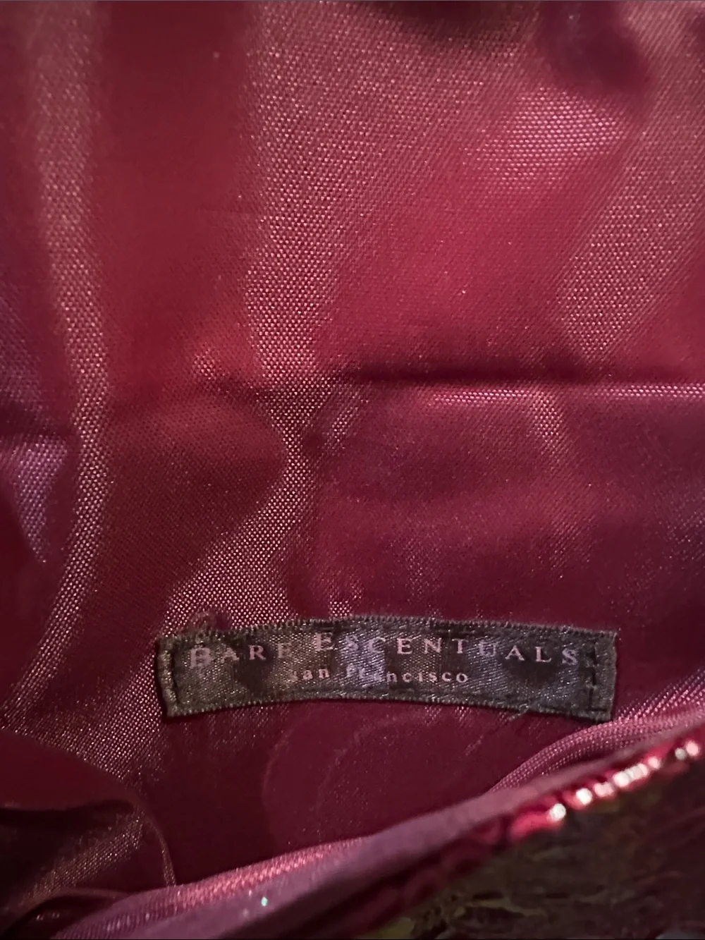 Bare Escentuals Elegant Croc-Embossed Wine Red Envelope Clutch Women Bags